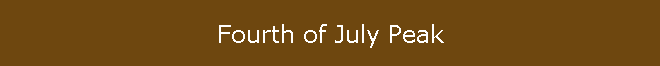 Fourth of July Peak